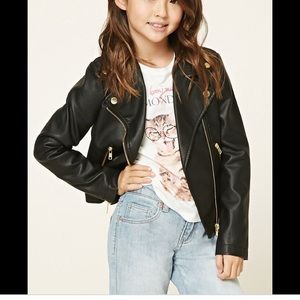 Forever 21 black leather jacket